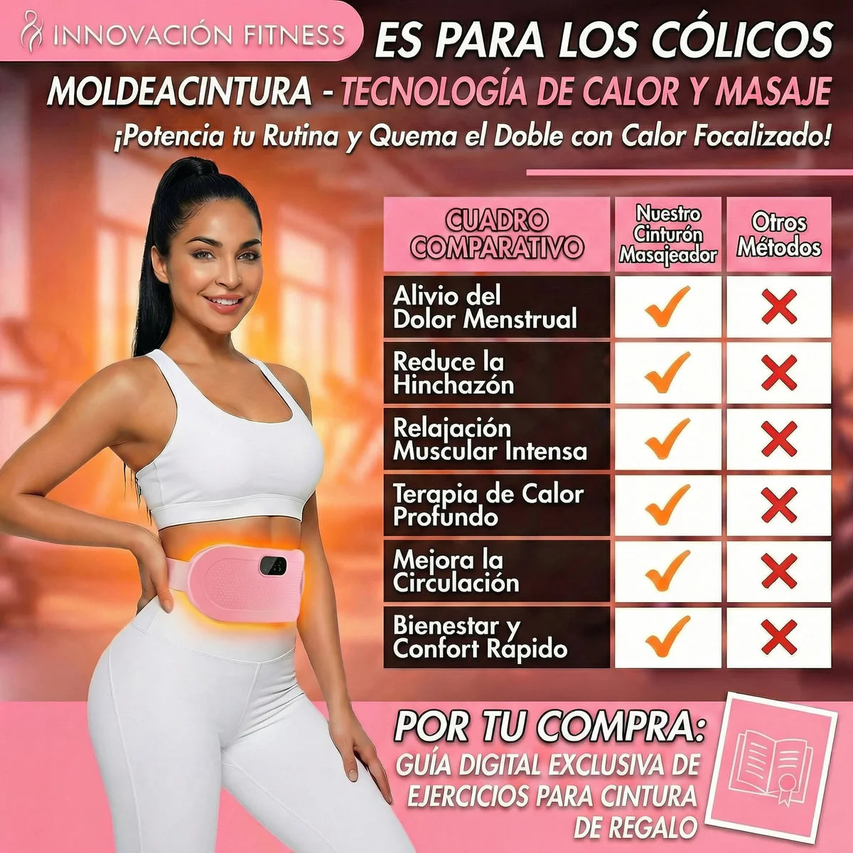 🌸 MASAJEADOR TÉRMICO PARA CÓLICOS – ALIVIO REAL CUANDO MÁS LO NECESITAS 🌸